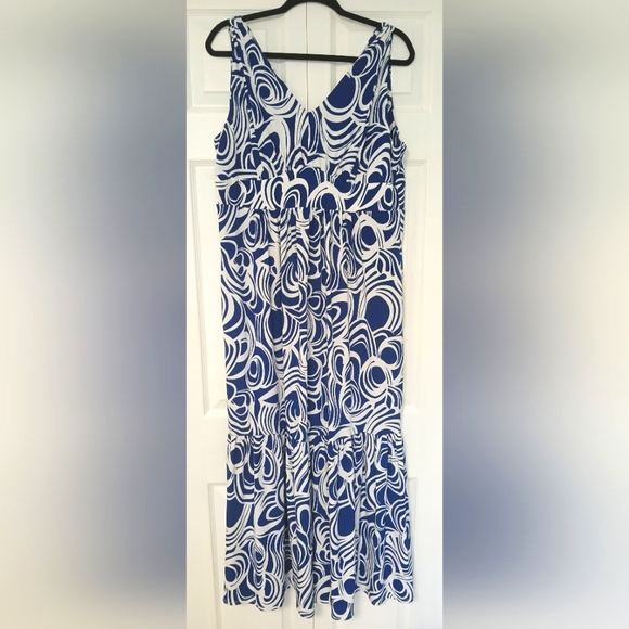 Travel Smith PL Dress Blue& White - Picture 3 of 5